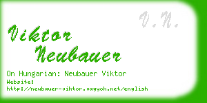 viktor neubauer business card